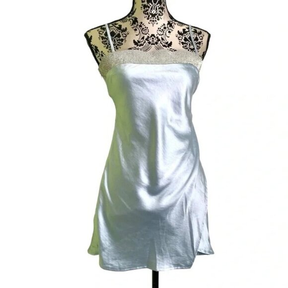 NWOT Klesis Satin Slip Dress - Picture 3 of 9